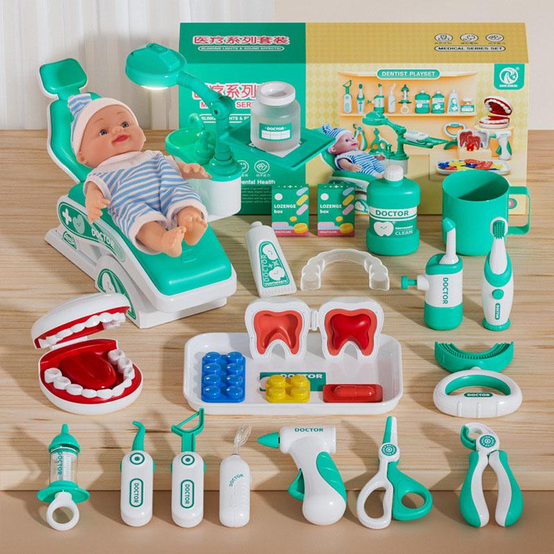 Children's Medical Kit Toy Doctor Set for Kids Hospital Dental Play Gift Dentist Game Accessories Simulated Medical Tool