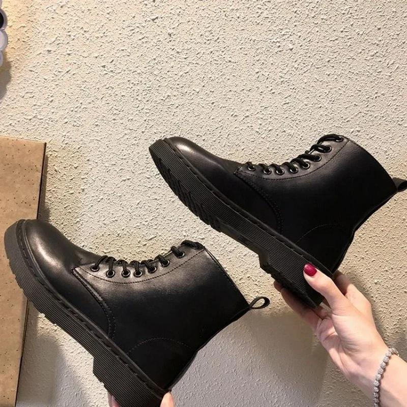 Fashion Booties Round Toe Female Short Shoes Elegant With Low Heels Trend 2024 Women's Ankle Boots New In Designer Luxury Y2k On Offer