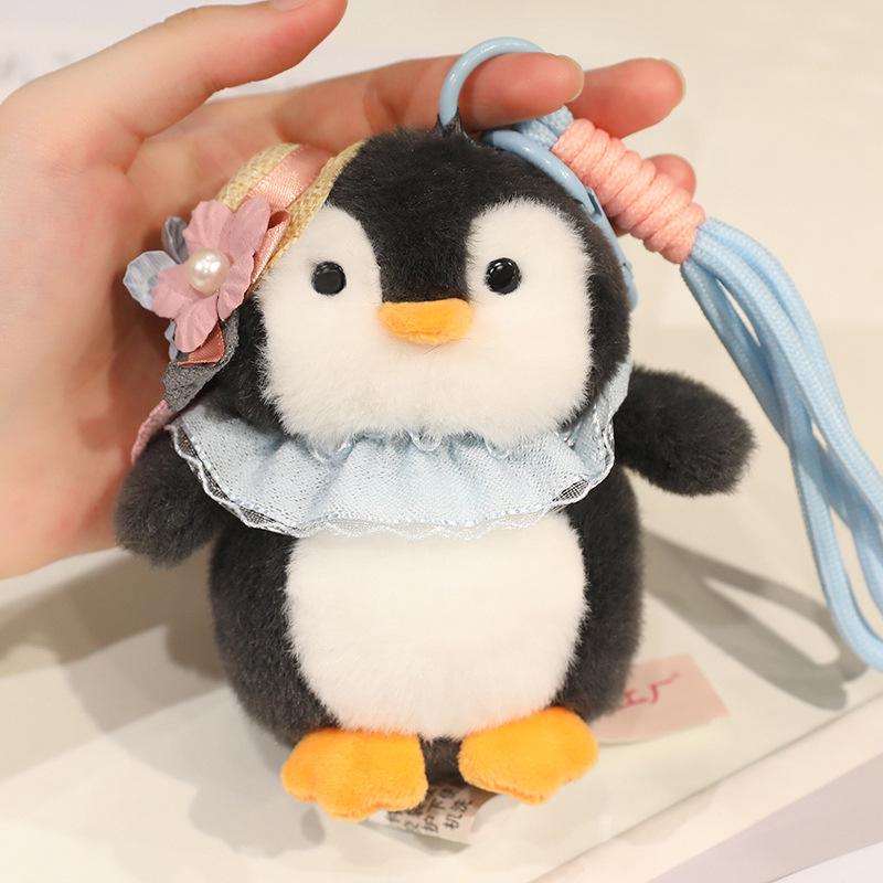 Adorable Penguin Plush Backpack Keychain Pendant Gift