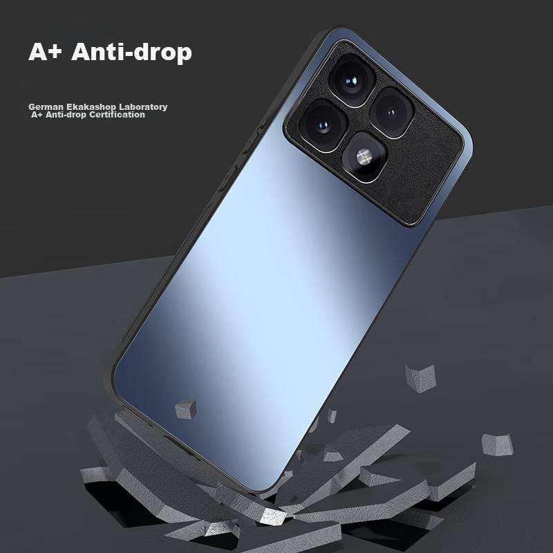Phone Case for Xiaomi Redmi K70 Pro, Xiaomi Redmi K70 Ultra Frosted Full Coverage Ultra-Thin Shockproof Anti-Fingerprint - Graphite Black