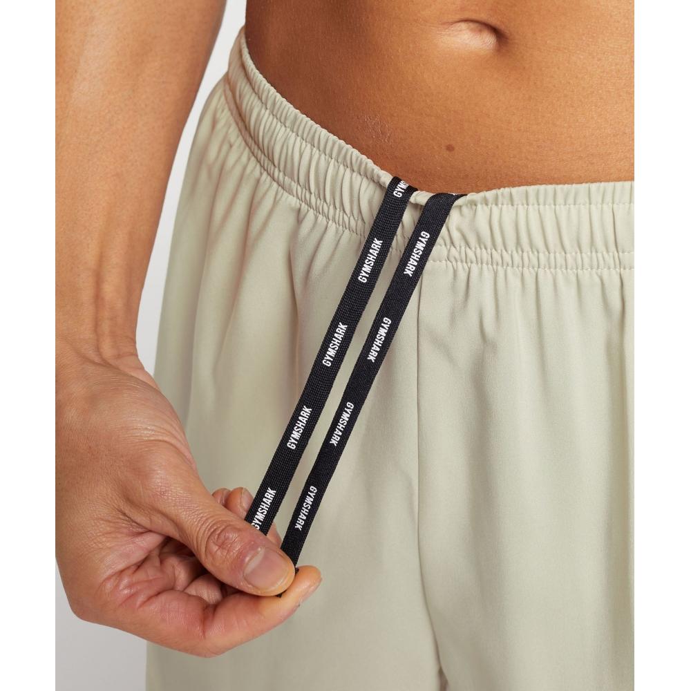 Gymshark Hybrid Wellness 7 Shorts Pebble Grey A4a8l Gb7p