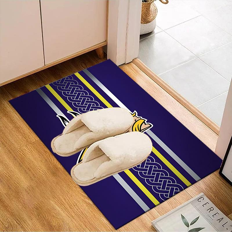 Vikings Team Spirit Rug Game Carpet, Floor Mat for Bedroom Living Room Entryway Rug, Home Decor Idea Gift for Christmas Birthday