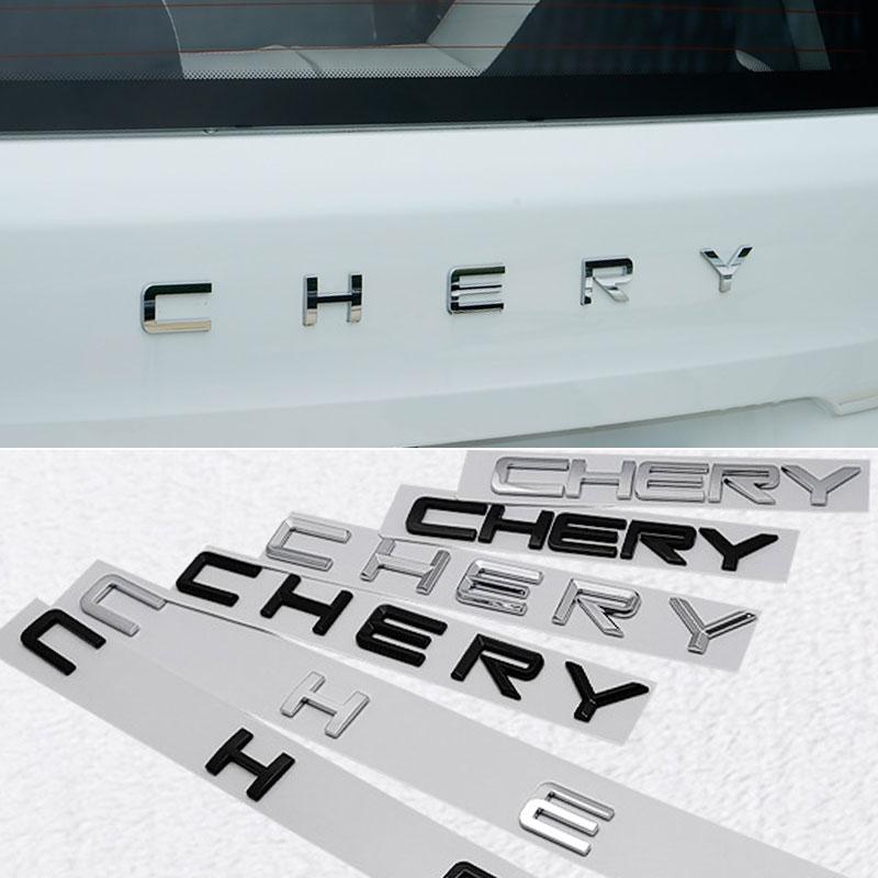 CHERY trunk mark car stickers for CHERY series English alphabet sign rear tail labels car boot emblem refit car accessories PP9