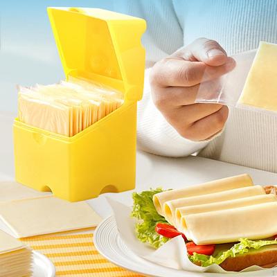 Flip Cover Käse Box Slice Container Frische halten Kühlschrank luftdicht