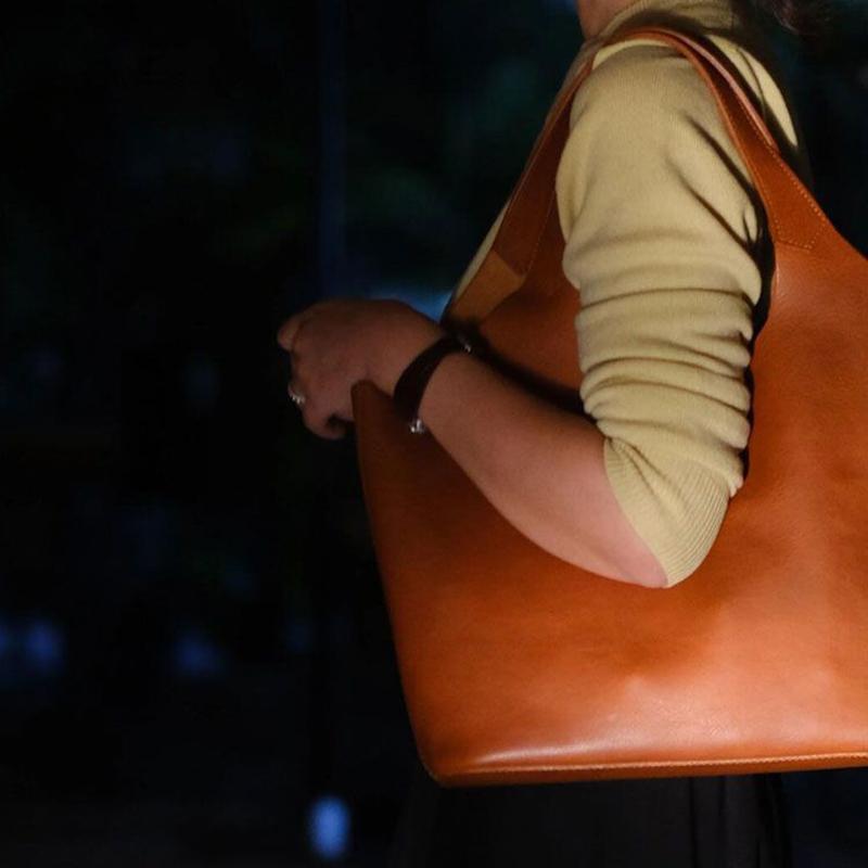 Yogodlns PU Leather Tote Bags For Women Luxury Designer Handbag Purses Large Capacity Underarm Shoulder Bag