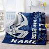 Rugby Fans45 Customize Your Name Blanket Cozy Customizable Blanket Warmthful Decor Suitable for Picnics Chair Bed Seaside Ideal for All Seasons