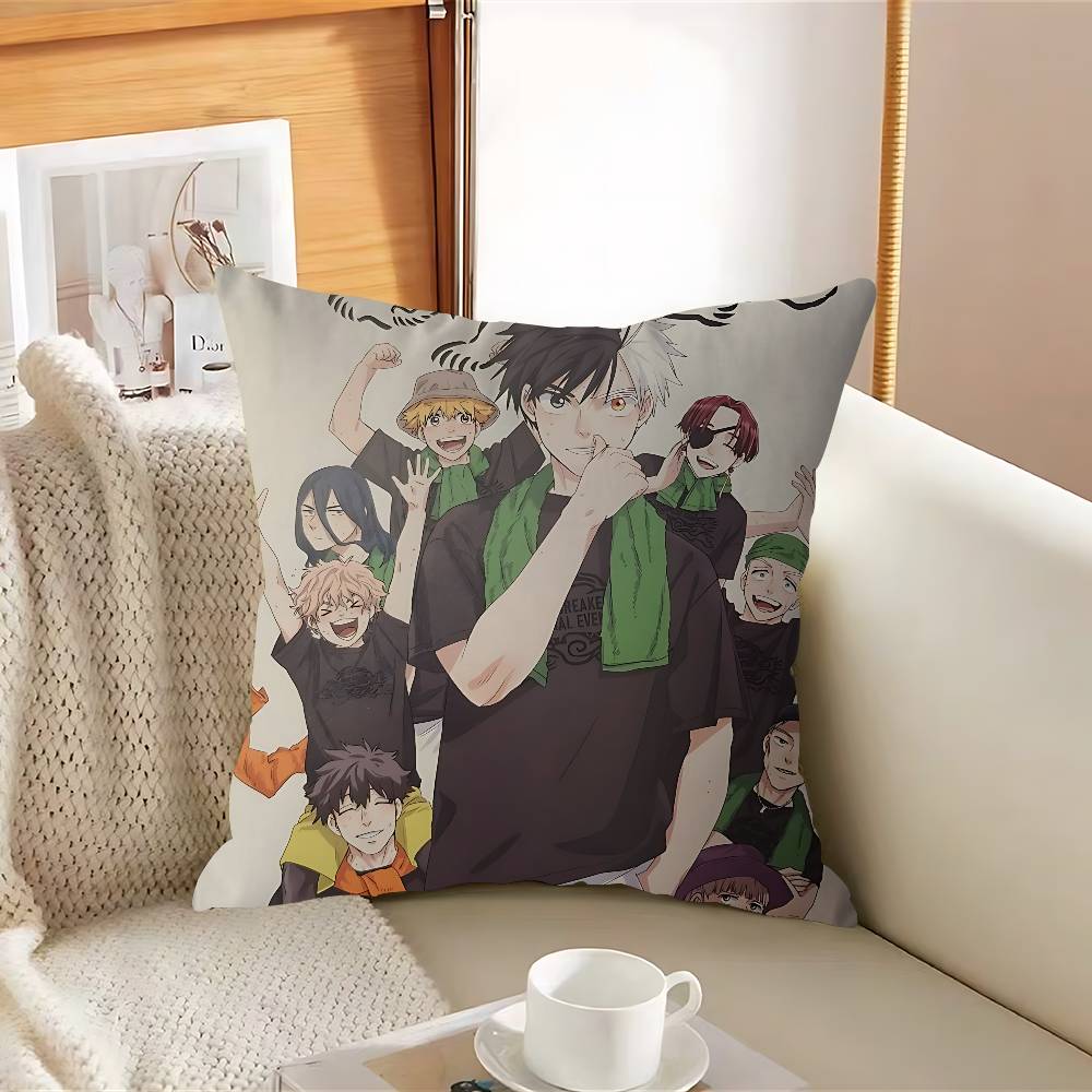 WIND Anime BREAKER Büro Kissenbezug Autokissenbezug 45X45CM Lendenkissenbezug Sofakissenbezug