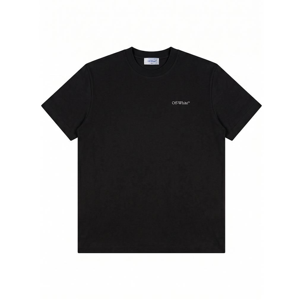 Off-White Ss26 American Street Style Gradient Spray Arrow Design Fashion Light Luxury Trendy Versatile Short Sleeve T-Shirt Unisex Tops OFFTEGLOG325Q