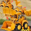 1Pcs Engineering Vehicle Model Press Sliding Car Excavator Bulldozer Children Educational Construction Vehicle Toy Kids Boy Gift