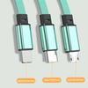 2025 New 3 in1 Data Cable Fast USB Cable For Huawei Honor Retractable Portable Micro USB Type C Charger Cable For IOS Samsung