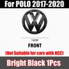 Car Front Radiator Grille Logo Decoration Cover Rear Trunk Lid Badge Sticker Decal For Volkswagen VW Polo 2017-2020 Accessories mhsv0