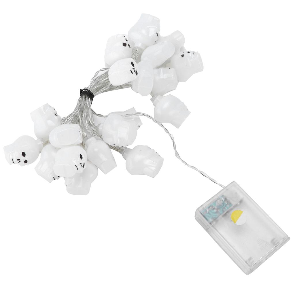 Skeleton Lights Mini Portable Battery Powered Energy Saving LED Lights Halloween Skull Lights