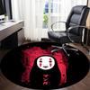 1pc Spirited Away No-Face Office Round Area Rug, Indoor Mat Suitable For Office,Bedroom Living Room Home Decor, Room Deco a0926101