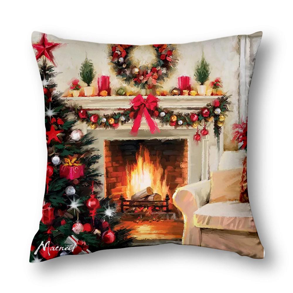 Upgrade Your Home Decor With Festive Atmosphere Living Room Decor Christmas Decoration Cushion Cover 40X40 45X45 50X50 60X60