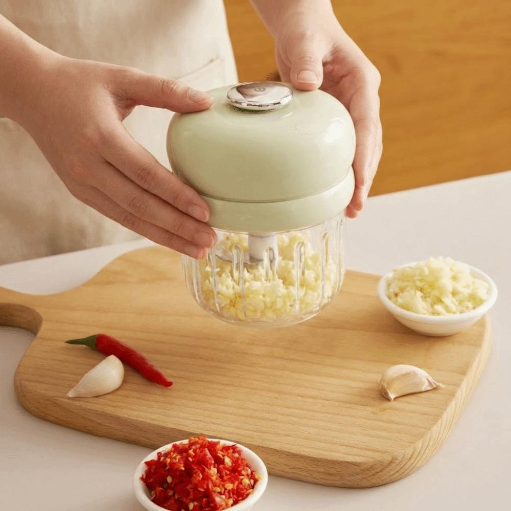 350ml Electric Garlic Chopper Detachable USB Charging Baby Food Maker Wireless Mini Multi-Functional Meat Grinder