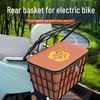 Electric Motorcycle Rear Basket: Storage Solution for Backrest & Groceries