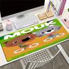Mouk Theme Mouse Pad, Non Slip Rubber Base, Multifunctional Office & Home Decor, Perfect for Workspace Personalization.