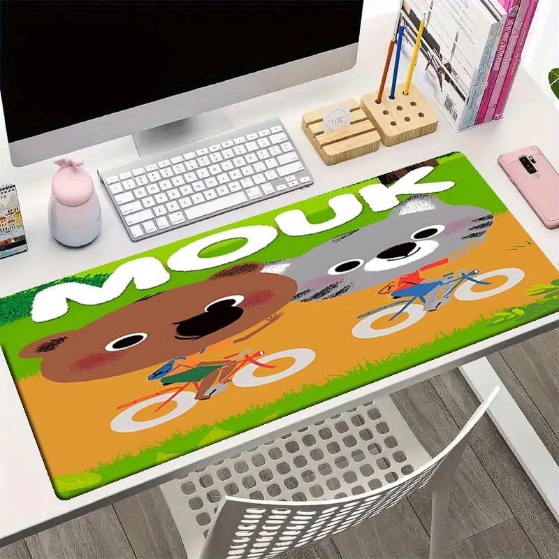 Mouk Theme Mouse Pad, Non Slip Rubber Base, Multifunctional Office & Home Decor, Perfect for Workspace Personalization.