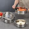 Vapeur Petit Pain Farci Alimentaire Grille Vapeur Épaissir Plateau à Œufs Vapeur Acier Inoxydable Pour Marmite à Soupe Casserole à Lait