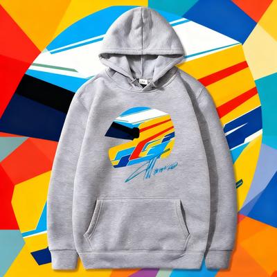Autumn/Winter F1 Hoodie Fernando Alonso Helmet Print Clothing Game Suitablerinted Hoodie Keep Warm Y2k