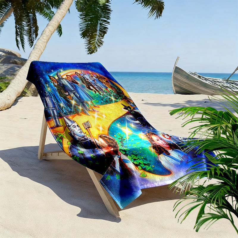 Magic Adventure Oz Beach Towel Beach Portable for Travel Absorbent Bath Towel Quick-drying Swim Towel Seaside Outdoor Picnic Beach Mat Fashion