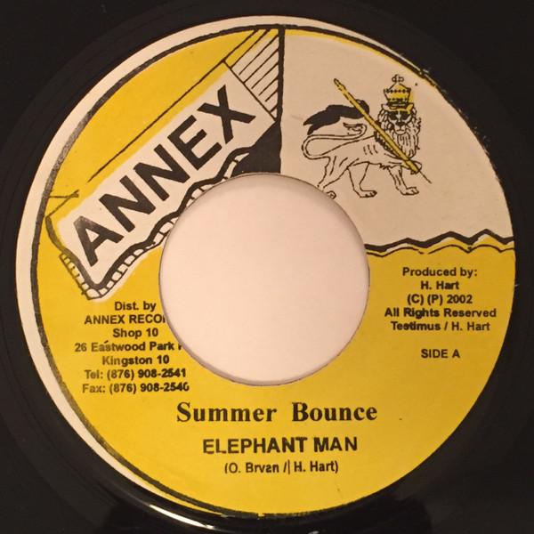 

7inch Record ELEPHANT MAN - Summer Bounce NONE Annex 2002 Jamaica Reggae, Ska & Dub Used