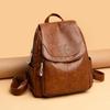 Summer 2023 Retro Women's Soft Leather Bag - Minimalist, Casual, Large Capacity for Middle-Aged Moms