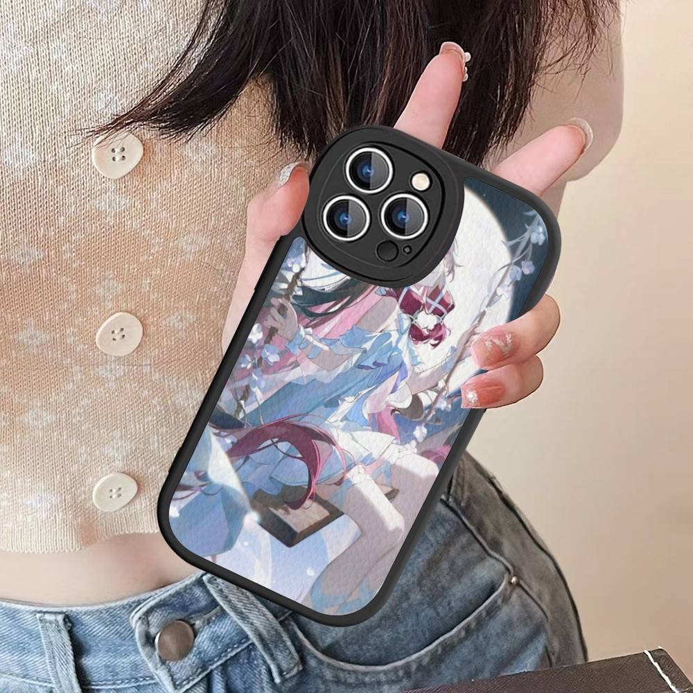 

Genshin Impact Columbina Phone Case For IPhone 11 12 13 14 15 16 Pro Max Plus Leather Cover iPhone 16 plus