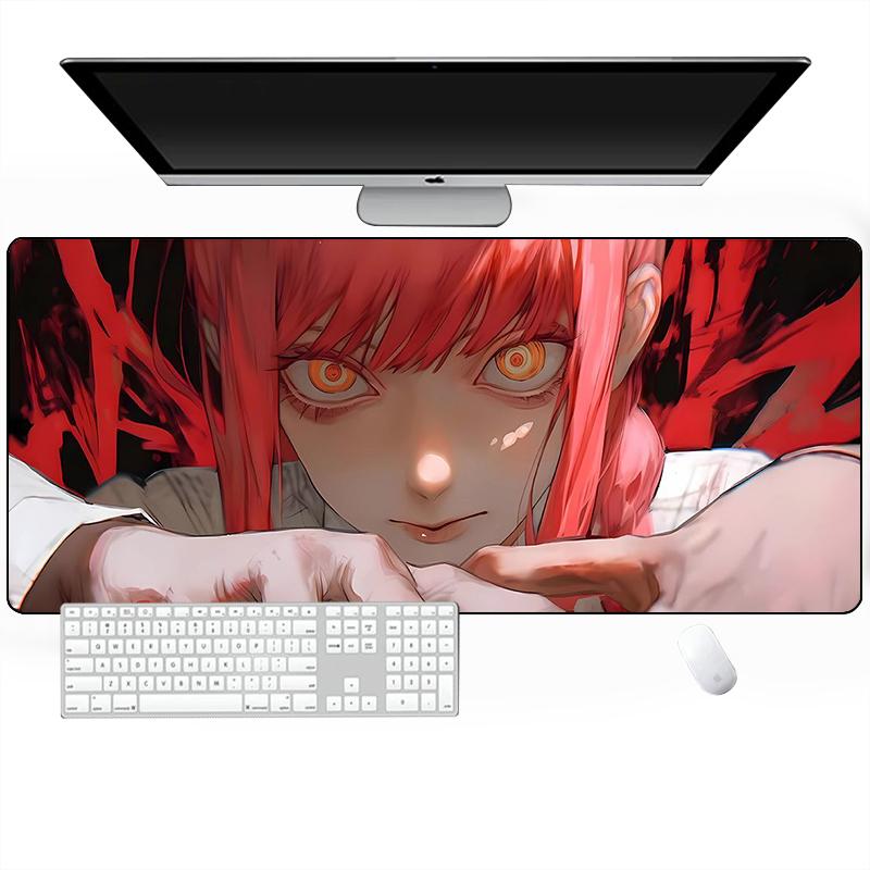 Chainsaw Man Mousepad Xxl Computer Accessories Gaming Mouse Pad Office Pads Pc Extended Carpet Large Game Mats Desk Gamer Anime