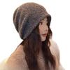 Autumn and Winter Lazy Style Sequins Thick Piles of Hats Korean Versatile Windproof and Warm Pull Out Hat Casual Face Showing Small Cold Hat