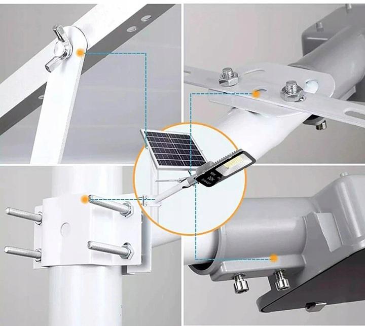 Large Outdoor Solar Led Street Lamp Powerful 600W Lantern Sensor