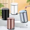 Stainless Steel Garbage Bin Household Foot Pedal Rubbish Storage Basket Kitchen Bathroom Large Capacity Trash Can