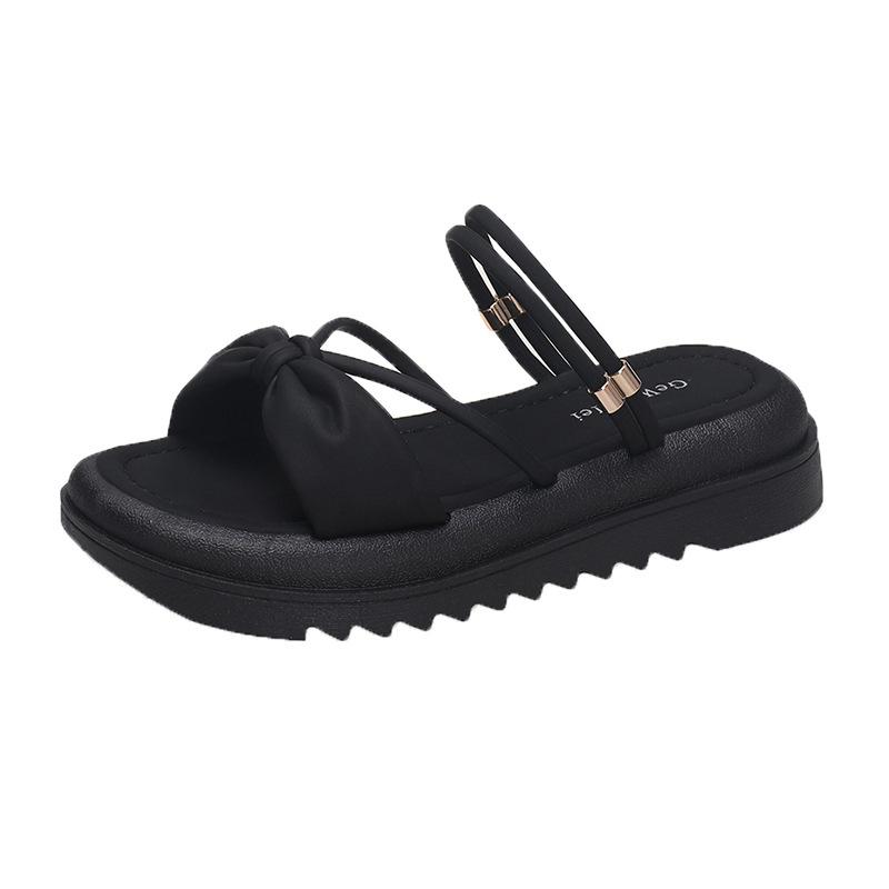 

Модные летние женские тапочки Модные римские тапочки на толстой подошве Подходящая юбка Женская обувь Противоскользящие Износостойкие Zapatos De Mujer 35