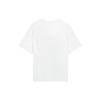 Li Ning T Shirts Unisex White Crew Neck Moderate Straight Fit AHSSB15-1