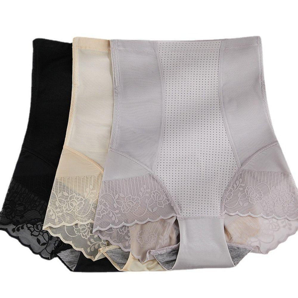 Lace Flower Postpartum Panties High Waist Hip Lift Shaper Tummy Control Shapewear Postpartum