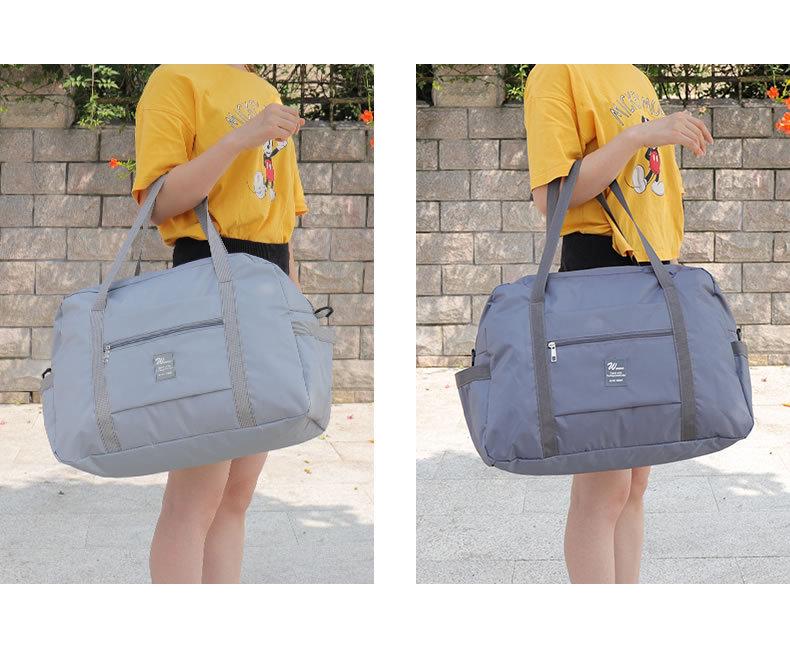 Trendy Waterproof Folding Travel Bag: Large Capacity Trolley Luggage & Fitness Storage