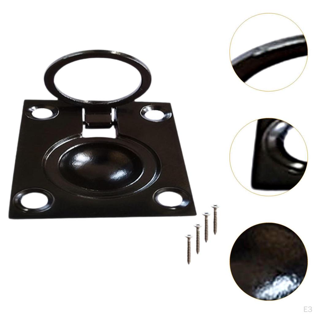 Flush Runde Pull Boot Luke Griff Elegante Saving Platz Edelstahl Einbau für