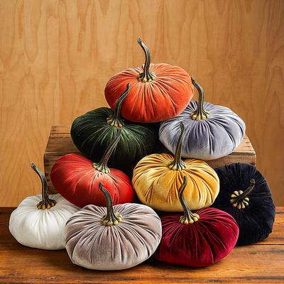 Halloween Handgemachtes Kürbis Plüsch Kissen Samt Ornament Deko Kürbisse Ornamente Für Party Herbst Ernte Veranstaltungen Hochzeit