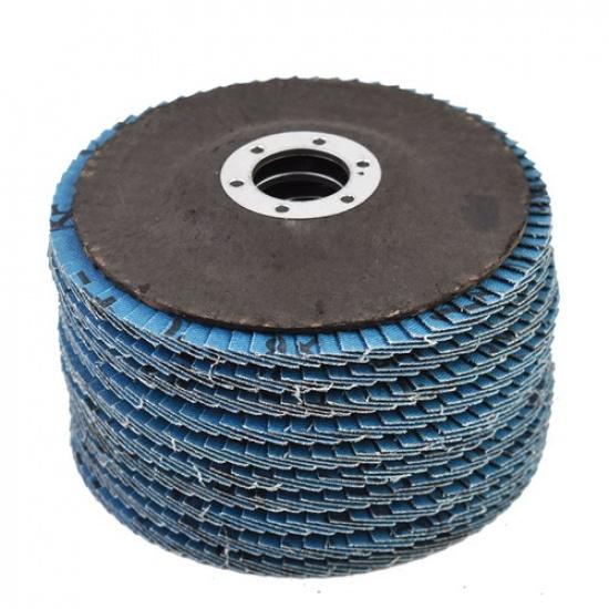 10 Pcs Premium Zirconia Grinding Wheel Flap Disc 4-1/2" × 7/8" Flap Disc 120Grit