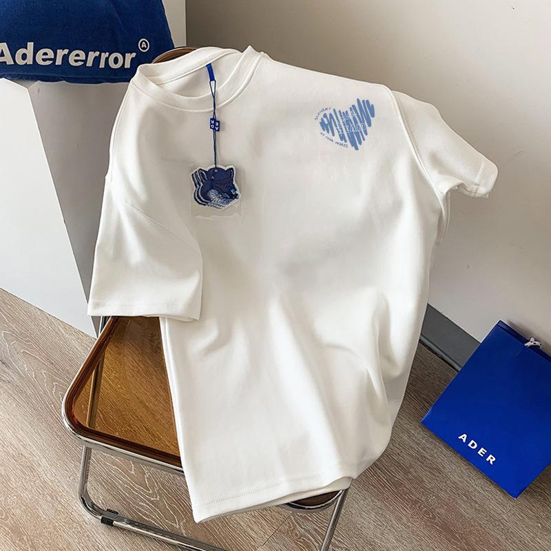 27 Style Cotton Short-sleeved T-shirt for Male and Female Students Korean Version Loose Fashion Summer Couples
