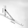 3mm 90° Stainless Steel Corner Bracket - Heavy Duty Wall Support for Shelves Partitions Triangular Layer Board Bracket organizer