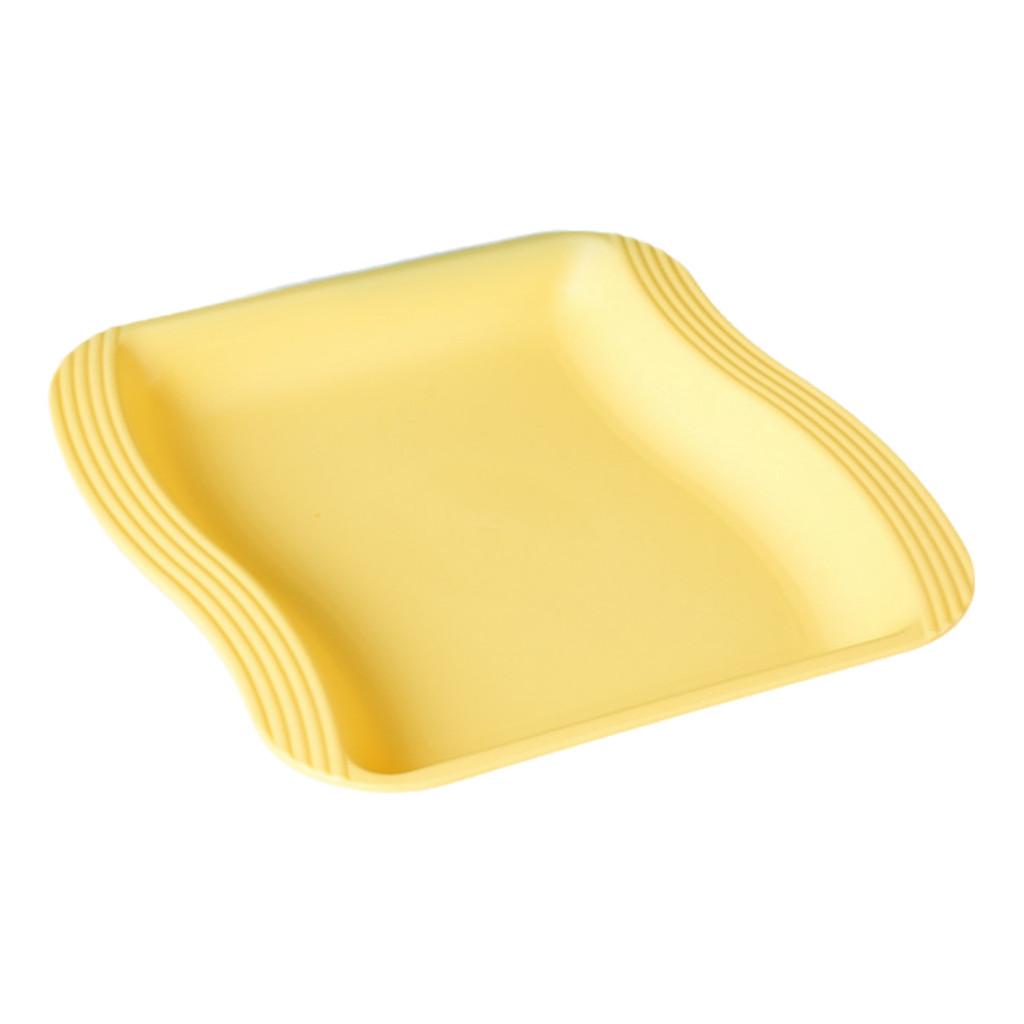 Plates Square Dessert Shape Twist Wave Dinner Serving Plates Restaurant Kitchen