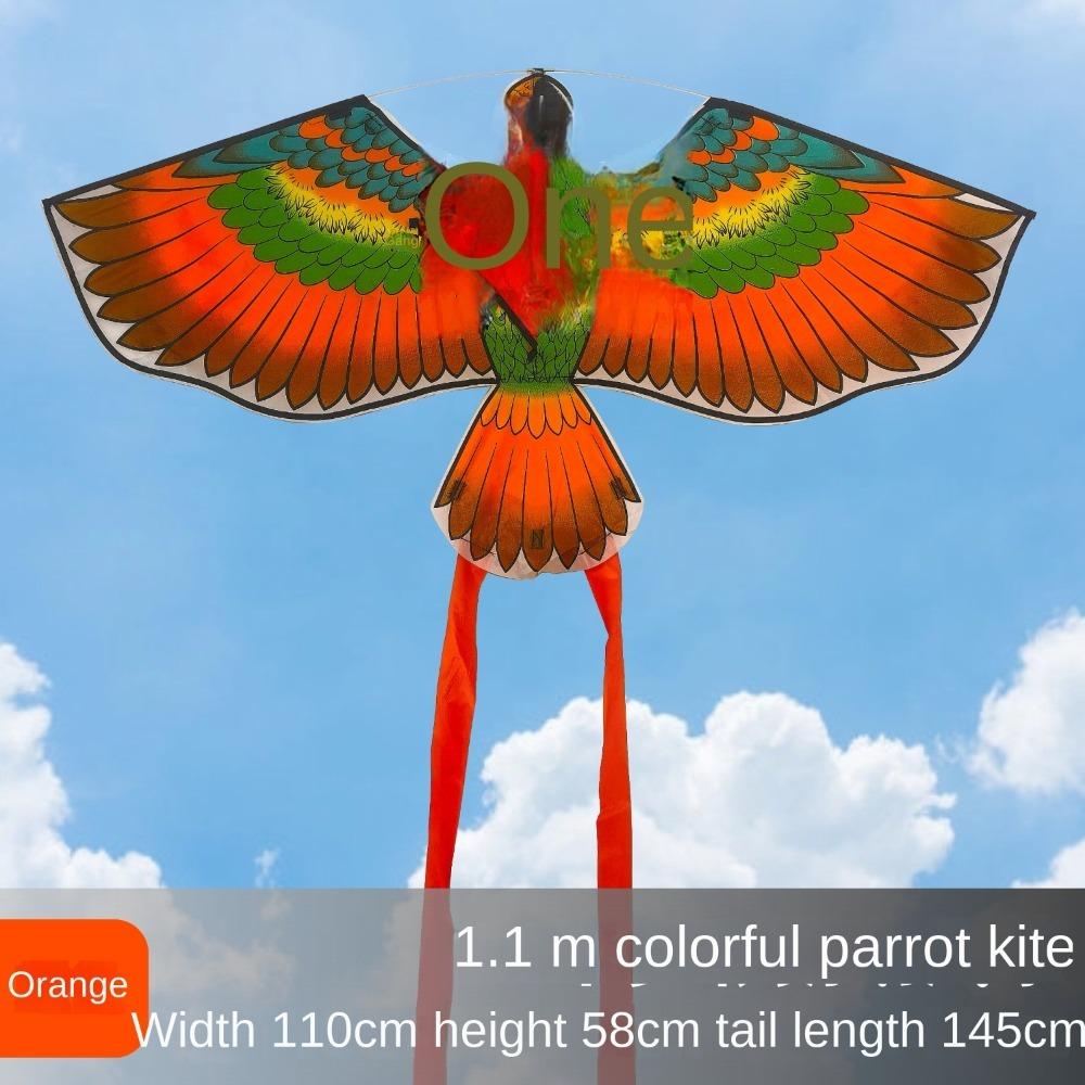 Papouščí drak s dlouhým ocasem s linkou pro venkovní zábavné sporty Nové létající hračky pro papoušky pro děti
