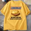 Leberkas TShirt Funny Bavarian Meme T Shirt Parody In Snickers Tshirt Perfect For Bayern Fans Funny Short Sleeve Streewear Tpps