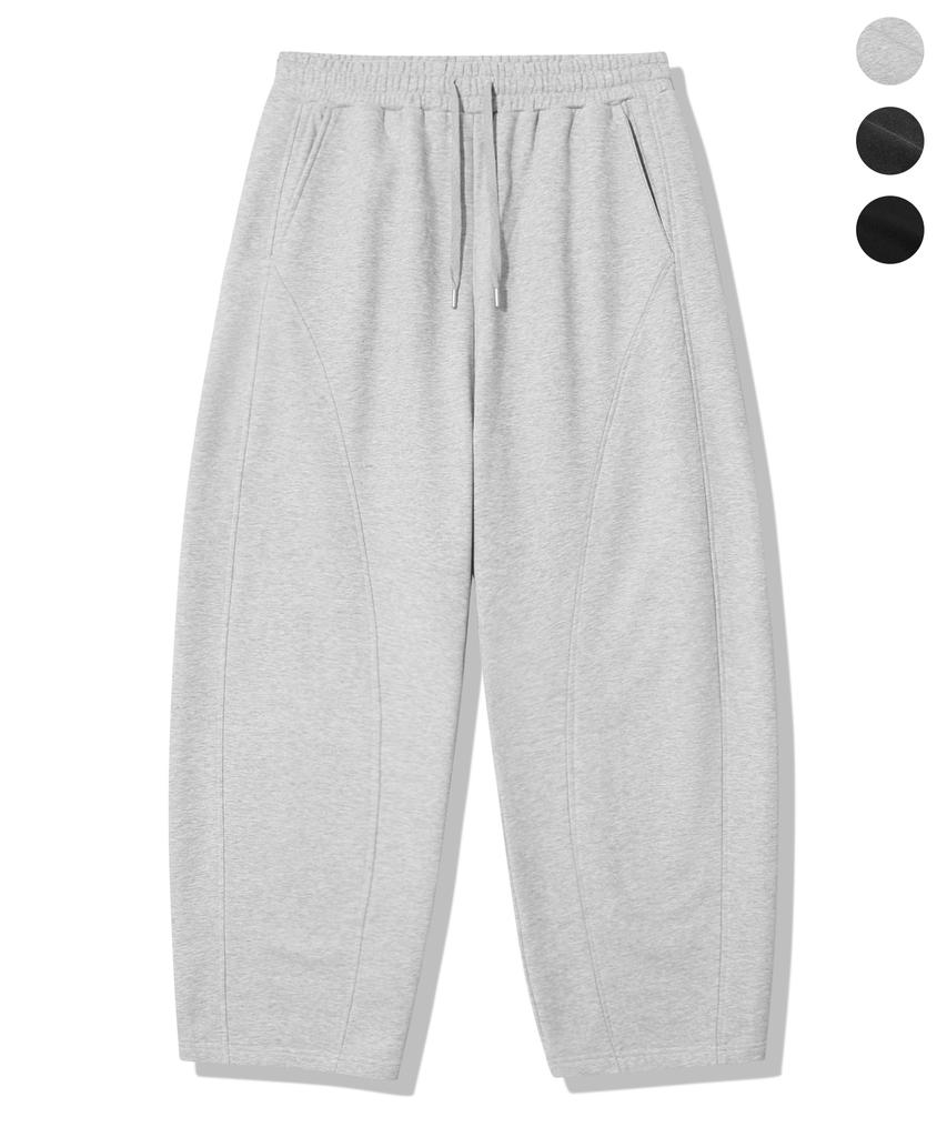 TRILLION (Summer Fabric) Curved Cut Sweatpants_3Color (B Type)
