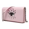 Kenzo Eye Logo Pattern Leather Chain Shoulder Bag Women bags Light-Pink F96-2PM618-L22-33