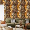 Ink Wallpaper Gold, Rust and Brown for Living Room and Bedroom 50x1000