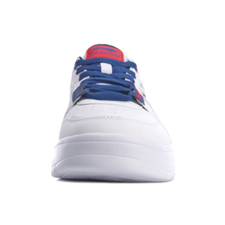 Li Ning Superwave Lite Non-Slip Lightweight Low-Top Skate Shoes Men Skate Shoes White Blue AGCQ063-1