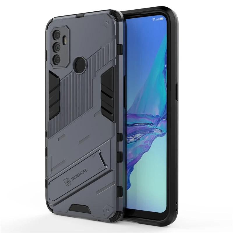 For OPPO A53 4G Armor Shockproof Phone Case Back Cover For OPPO A32 4G Magnetic Kickstand Anti-Fall Protect Cases Coque