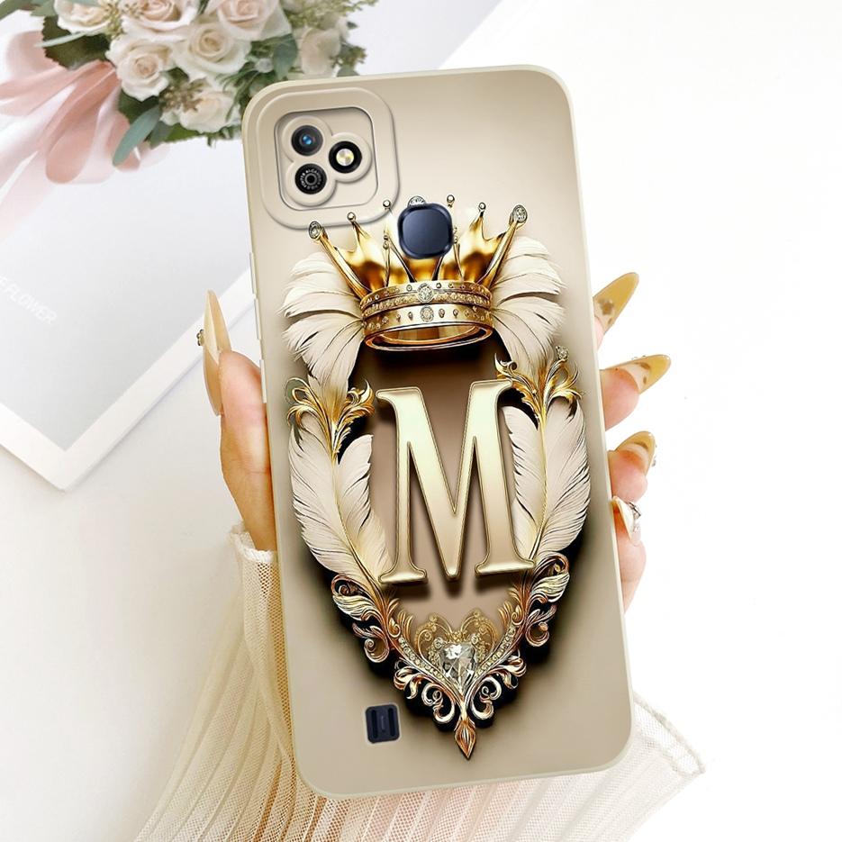 Etui Do Infinix Smart HD 2021 X612B X612 Uroczne Litery Korona Pokrowiec Odporne Na Wstrząsy Miękkie Silikonowe Etui Do Infinix Smart HD 2021 Obudowa